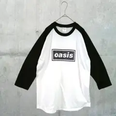 【Mサイズ】oasisラグラン七分袖バンドロンTシャツドームツアーライブフェスに