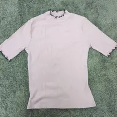 【INGNI】リブ編み半袖カットソー