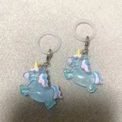 新品未使用 即購入OK 値下】 宇宙 レジン ヘアゴム うさぎ 2個セット