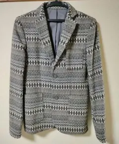 TOPMAN トップマン 総柄テーラードジャケット UK34のサムネイル