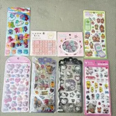 【SALE】 正規品シール８枚セット コットンパフィ キティ モンチッチ