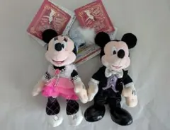 【未使用】ビッグバンドビート　BBB　ミッキーミニーぬいぐるみバッジ　　タグ付き
