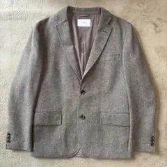 【極美品】INHERIT インヘリット ウール混 テーラードジャケット