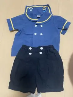 ドナルドダック セーラーシャツセット ベビー ドナルド ベビーパンツ