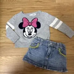 Disney ミニーセーター スカートセット