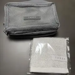 ［新品未使用］非売品THREEポーチ&ハンドタオルのサムネイル