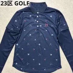 23区GOLF★袖着脱可能★ストレッチ★ポロシャツ【レディース サイズ0（S）】