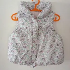 花柄ベビーベスト　ベベ　子供服