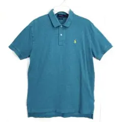 ラルフローレンPOLORalphLauren半袖ポロシャツロゴ刺繍 ライトブルー