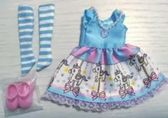 新品♡リカちゃん♡メルヘンゴーランド★メリーゴーランド柄ワンピ3点セット
