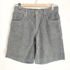 レプシィム✨コーデュロイショートパンツ【Ｍ】ウエストゴム　グレー系　綿100%のサムネイル