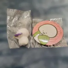 お文具といっしょ お文具さん 缶バッジ 柏餅