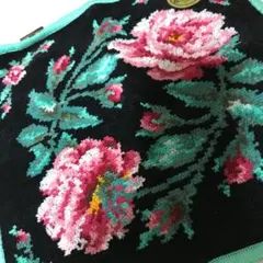 フェイラーハンカチ　　バラ柄ミニタオル