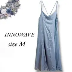 INNOWAVE キャミロングフレアワンピース M 光沢水色 ドレス 3065のサムネイル