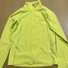 mont-bell イエロー ジップアップトップス　美品