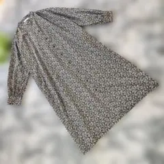 chocol raffine【M相当】花柄 ロング シャツワンピ 長袖 きれいめ