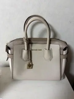 美品 COLE HAAN ジェニュインレザー 2way ハンドバッグ バイカラー 