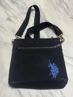 U.S. POLO ASSN. 黒いショルダーバッグ
