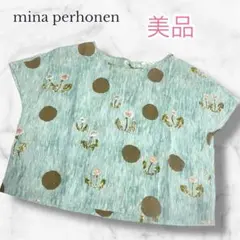 R*d様 mina perhonen ミナペルホネン　レディースシャツ　М 麻1 minä perhonen ブラウス moment | pieni・huone 覚王山