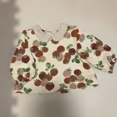 nico rito いちご柄 トレーナー 80 襟