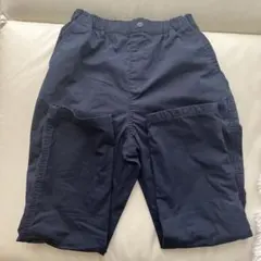 ユニクロ　暖パン　ウォームイージーパンツ　ネイビー150