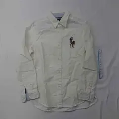 ■ラルフローレン ビッグポニー刺繍シャツ キッズ 7サイズ ホワイト系