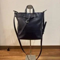 【美品】ヨシエイナバ レザー 本革製 2way ハンドバッグ ショルダーバッグのサムネイル