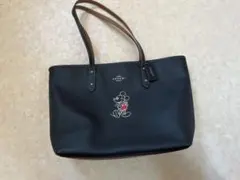 COACH ディズニー 新品 ミッキー トートバッグ 黒