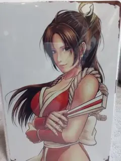 不知火 舞【訳あり品／ブリキポスター/金属板/新品/希少品/ビンテージ仕様】