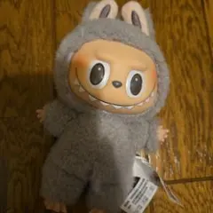 ラブブ★POP MART マカロン ぬいぐるみ 約25cm グレー