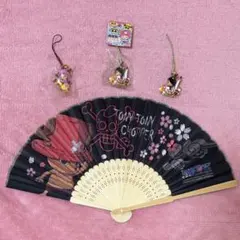 未使用 チョッパー フィギュアストラップ 限定 ねつけストラップ 扇子 ４点