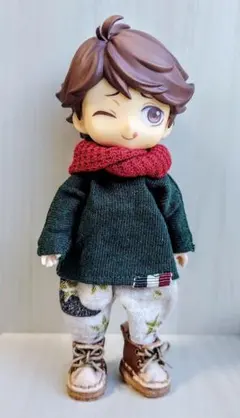 ●桃缶●no.208　ねんどろいどどーる服　　②Xmasカラー3点セット