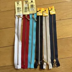 YKK 20cmファスナー5本セット