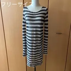 再値下げしましたジャーナルスタンダード／リネン100%ボーダーワンピースのサムネイル