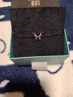 ANNA SUI ブレスレット 蝶モチーフ パープルのサムネイル