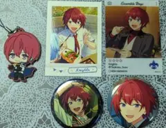 あんさんぶるスターズ！！朱桜 司　缶バッジ　ぱしゃこれ　ラバーストラップ