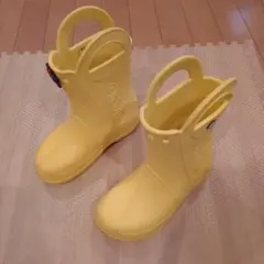 Crocs イエロー 長靴 ハンドル付き