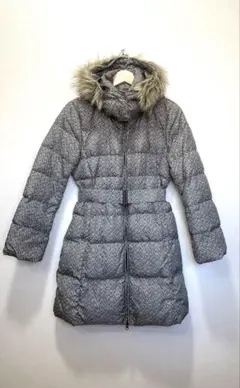 UNIQLOロングダウンコートフード付き取外し可能グレー防寒Lサイズ