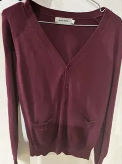 ワインレッド（M) カーディガン