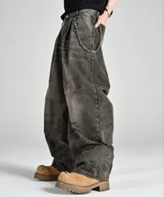 【ADRER】ヴィンテージメイクワイドテーパードデニム ブルー系その他3