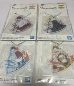 一番くじ　ヒロアカ　更に向こうへ　アクリルチャーム　4種セット