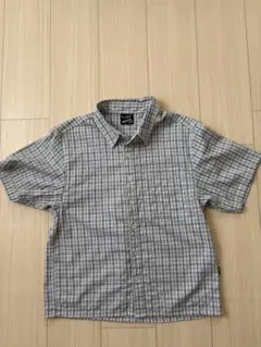 BELVET Cropped checkered shirt 白 ホワイト M - メルカリ