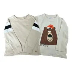 GAP ZARA長袖カットソー ３歳　98サイズ　2枚セット ベージュ
