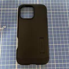 Spigen iPhone16 Pro Max 用ケース 黒　スタンド付きのサムネイル