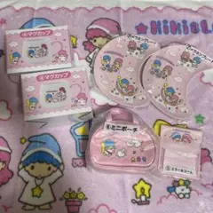 キキララくじ 6点セット マグカップ ミニポーチ ミラーコーム メラミンプレート