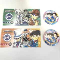 名探偵コナン 200万人記念缶バッジ・入場券セット