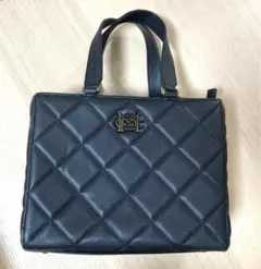 メゾンドフルールプチローブカノン レディはご存知　キルティングバッグ　黒