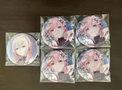 プロセカ　巡音ルカ　グリッター缶バッジ　缶バッジ　9b 10b 5点セット