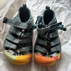 KEEN キッズサンダル グレー/マルチカラー