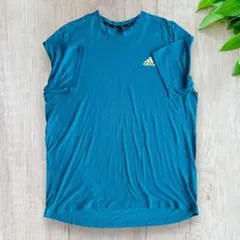 adidas AEROREADY Tシャツ ターコイズ XL ビッグシルエット